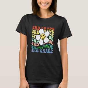 Hello 3rd Grade Teacher Back To School Retro Vinta T-Shirt