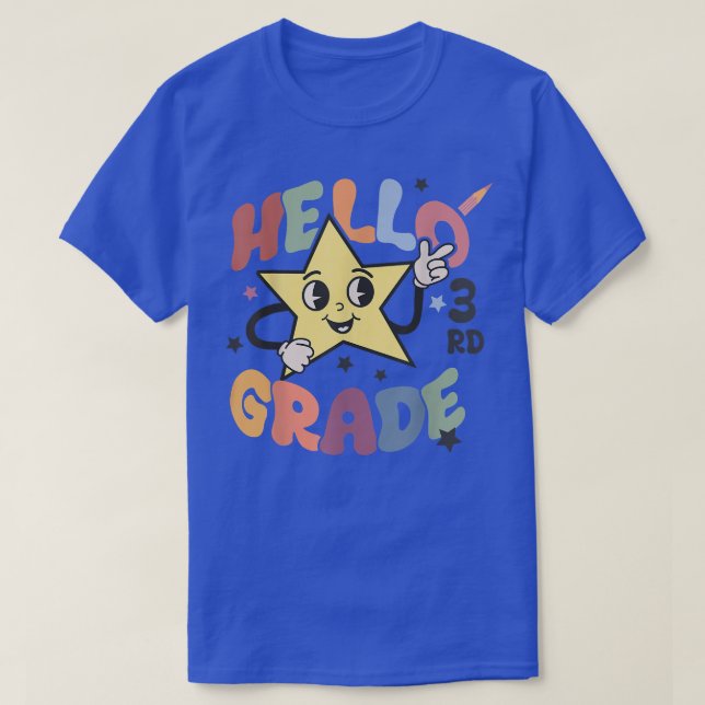 Hello 3rd Grade Team 3rd Grade Back to School Teac T-Shirt (Design Front)