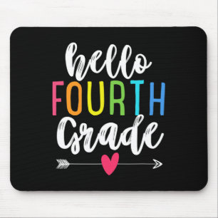 Hello 4th Fourth Grade Byck To School Fun Kids Gif Mouse Mat
