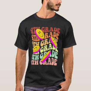 hello 4th fourth grade teacher Back To School Retr T-Shirt