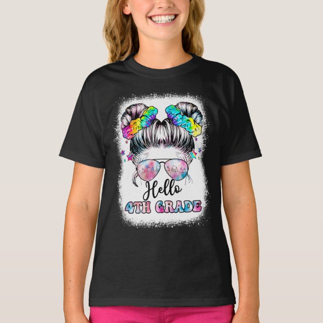 Hello 4th Grade Back To School T-Shirt (Front)