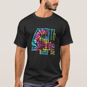 Hello 4Th Grade Fourth Grade Squad Tie Dye Back To T-Shirt