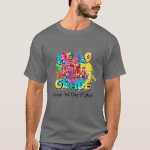 Hello 4Th Grade Happy First Day Of School Graphic T-Shirt