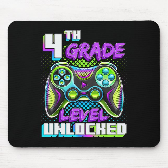 Hello 4th Grade Level Unlocked Video Game Ck To Sc Mouse Mat (Front)