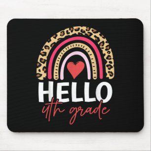 Hello 4th Grade Rainbow Leopard Team Fourth Grade Mouse Mat