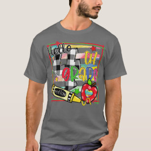 Hello 4th Grade Student Teacher Fourth Grade Back  T-Shirt