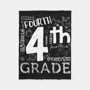 Hello 4th Grade Teacher Boys And Team Fourth Grade Fleece Blanket