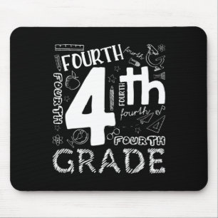 Hello 4th Grade Teacher Boys and Team Fourth Grade Mouse Mat