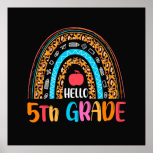 Hello 5th Grade Back to School Poster