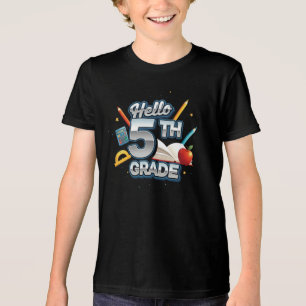 Hello 5th Grade   by Asarteon Tri-Blend Shirt