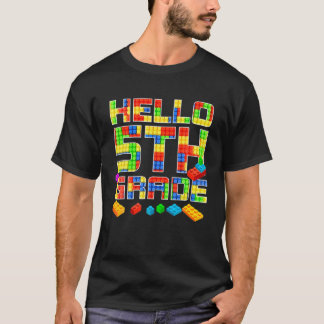 Hello 5Th Grade Pop It Teacher Team Fifth Grade Sq T-Shirt