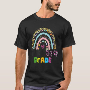 Hello 5th Grade Rainbow Teachers Kids Back To Scho T-Shirt