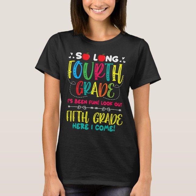 Hello 5th Grade Teacher Student Back To School Gra T-Shirt (Front)