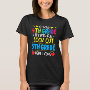 Hello 5th Grade Teacher Student Back To School Gra T-Shirt