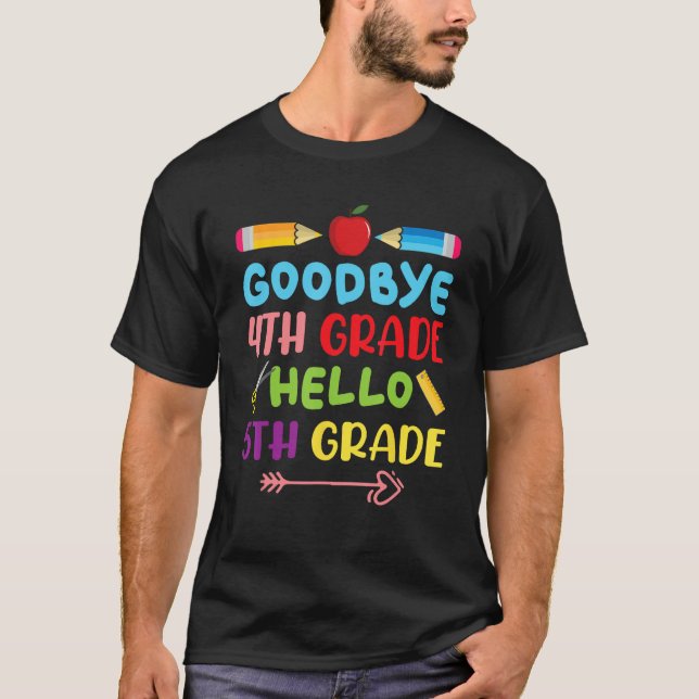Hello 5th Grade Teacher Student Back To School Gra T-Shirt (Front)