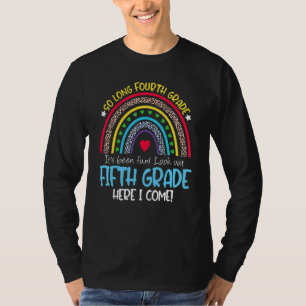 Hello 5th Grade Teacher Student Back To School Rai T-Shirt