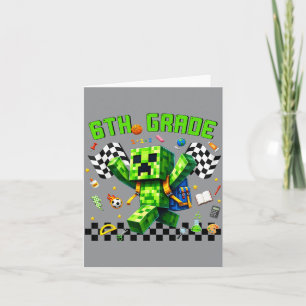 Hello 6th Grade Gamer First Day Of School Gaming Card