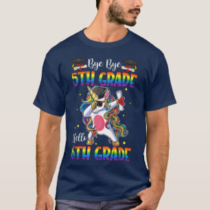 Hello 6th Grade Unicorn Teacher Student Back To Sc T-Shirt