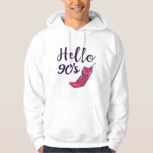 Hello 90s Cellphone Hoodie
