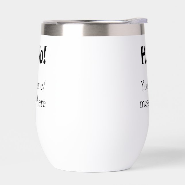 Hello add name message simple minimal business tem (Left)