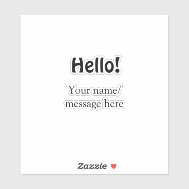 Hello add name message simple minimal business tem (Sheet)