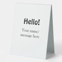Hello add name message simple minimal business tem
