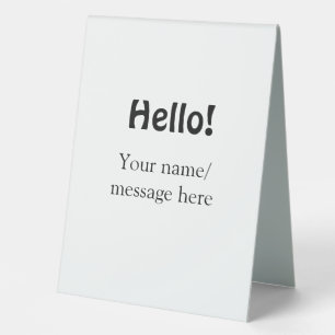 Hello add name message simple minimal business tem
