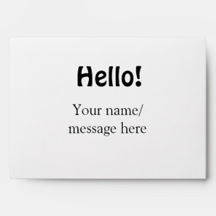 Hello add name message simple minimal business tem envelope