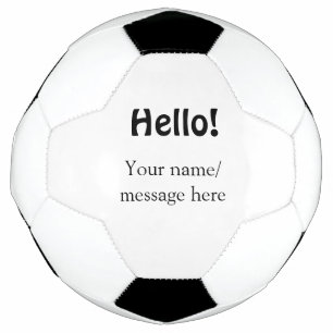 Hello add name message simple minimal business tem football