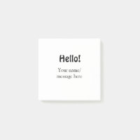 Hello add name message simple minimal business tem