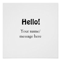 Hello add name message simple minimal business tem