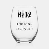 Hello add name message simple minimal business tem