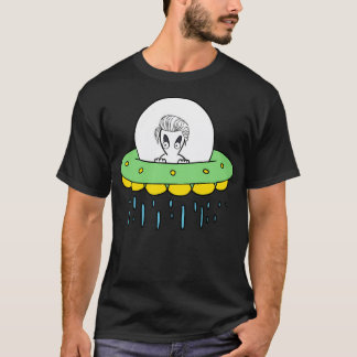 Hello Alien In Ufo T-Shirt