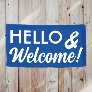 Hello and Welcome in any colour Banner