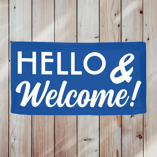 Hello and Welcome in any colour Banner (Creator Uploaded)