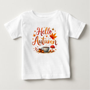 Hello Autumn, cosy nostalgia Baby T-Shirt