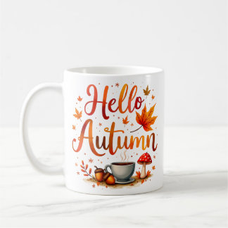 Hello Autumn, cosy nostalgia Coffee Mug