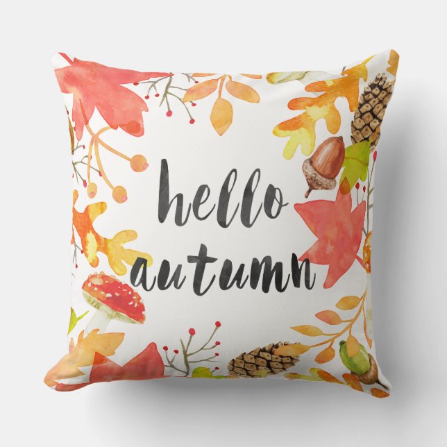 Hello autumn cushion (Front)