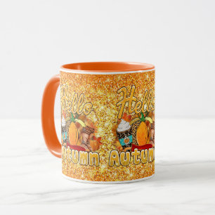 Hello Autumn Customise Colour Mug
