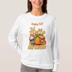 Hello Autumn Customise Text T-Shirt