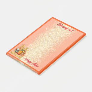 Hello Autumn Customize Text and Color Post-it Notes