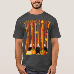 Hello Autumn Eagle Maple Leaf Fall Pumpkin Mens Wo T-Shirt