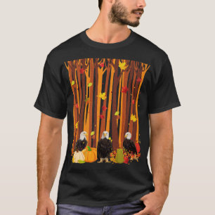 Hello Autumn Eagle Maple Leaf Fall Pumpkin Mens Wo T-Shirt