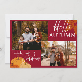 Hello Autumn: From Our Family to Yours Holiday Card