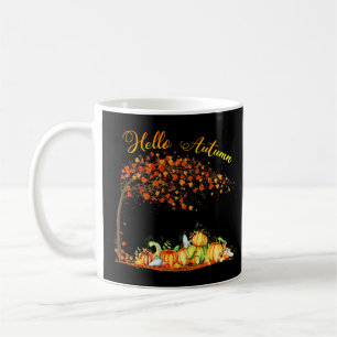 Hello Autumn Hello Fall Pumpkin Fall Lover Thanksg Coffee Mug