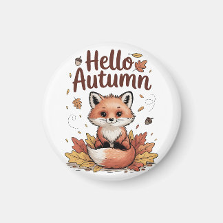 Hello Autumn Magnet