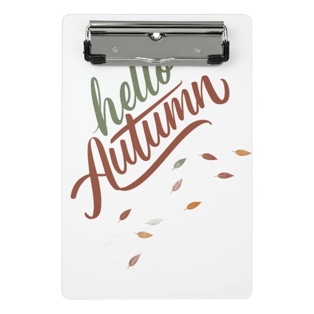Hello autumn mini clipboard (Front)