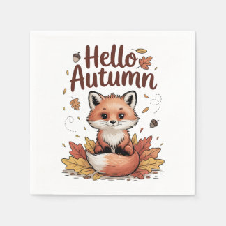 Hello Autumn Napkin