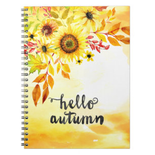 Hello autumn notebook
