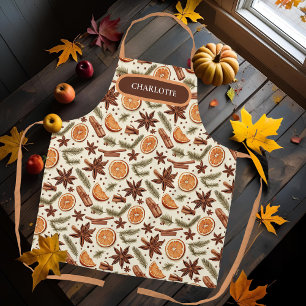Hello Autumn Personalised Apron with Name